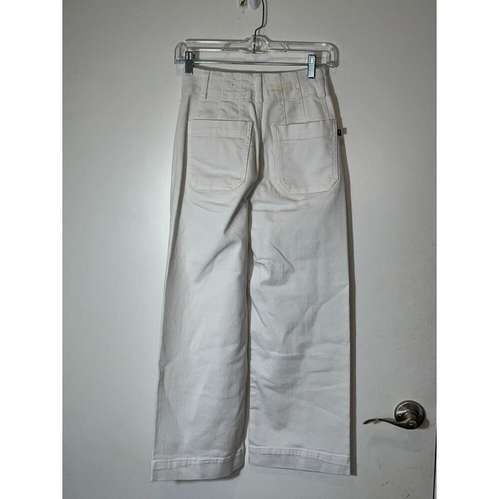 Pilcro Anthropologie The Jenna Wide-Leg Relaxed  White Jeans Size 25 Womens - Picture 5 of 11